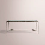 Caloria Glass Desk — FORGED BRONZE