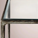 Caloria Glass Desk — FORGED BRONZE