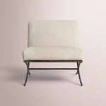 Caloria X-Base Slipper Chair — FORGED BRONZE / VENETO SMOKE