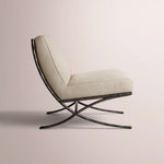Caloria X-Base Slipper Chair — FORGED BRONZE / VENETO SMOKE