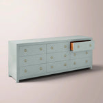 Dravena Dresser — COASTAL BLUE / WIDE 9-DRAWER