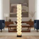 Stacked Alabaster Squares Floor Lamp — image 5