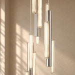 Haivorel 3-Pendant Reeded Glass Cluster Chandelier - product image 5