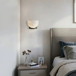 Hemispherical Alabaster Ath Wall Light