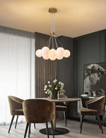 Lunar Alabaster Spherical Chandelier