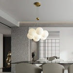 Lunar Alabaster Spherical Chandelier
