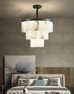 Luxurious Cascading Snow Plaster Chandelier