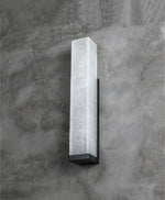 Luxurious Rectangle Alabaster Wall Lamp