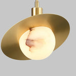 Luxury Alabaster Round Pendant Lamp — image 9