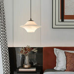 Luxury Alabaster Saucer Pendant Light — image 3