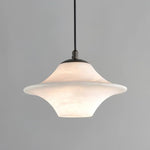 Luxury Alabaster Saucer Pendant Light — image 11