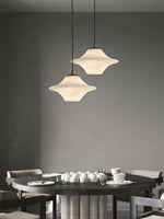 Luxury Alabaster Saucer Pendant Light — image 7
