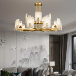 Alabaster Chandelier Copper Luxury — image 3