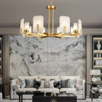 Alabaster Chandelier Copper Luxury — image 6