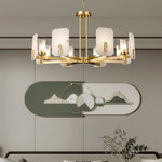 Alabaster Chandelier Copper Luxury — image 5
