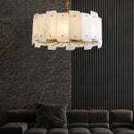 Alabaster Lorry Round Chandelier — image 3