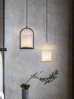Alabaster Cylinder Pendant Light — image 13