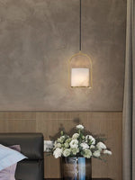 Alabaster Cylinder Pendant Light — image 15