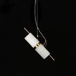 Mini Cylindrical Alabaster Pendant Light — image 11