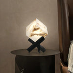 Modern Alabaster Cube Table Lamp — image 2