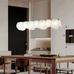 Modern Alabaster Linear Chandelier — image 4