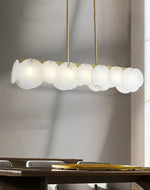 Modern Alabaster Linear Chandelier — image 8