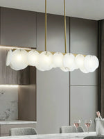 Modern Alabaster Linear Chandelier — image 5