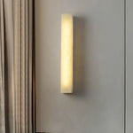 Modern Alabaster Rectangle Wall Sconce