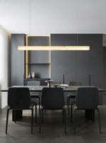 Modern Linear Alabaster Pendant Light — image 6