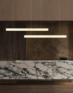 Modern Linear Alabaster Pendant Light — image 12