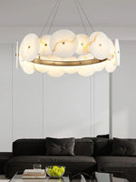 Alabaster Multiple Round Chandelier