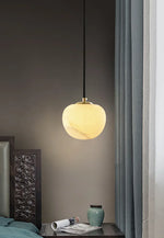 Round Alabaster Pendant Light — image 4