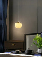Round Alabaster Pendant Light — image 6