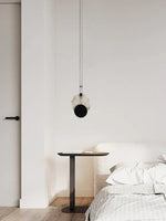 Modern Round Black Alabaster Pendant Lamp — image 8