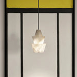 Modern Stacked Conical Alabaster Pendant Light — image 7