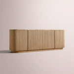 Ethoria Emperador Sideboard — NATURAL OAK-GOLD MARBLE / 72