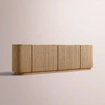Ethoria Emperador Sideboard — NATURAL OAK-GOLD MARBLE / 96