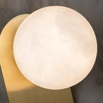 Oval Adrion Alabaster Spherical Wall Light