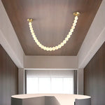 Liora Beaded Alabaster Swag Chandelier