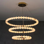 Pearl Alabaster Necklace Round Chandelier