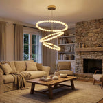 Pearl Alabaster Necklace Round Chandelier