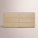 Arvella Dresser — GREIGE OAK / CANE