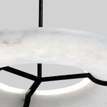 Round Carve Alabaster Pendant Light