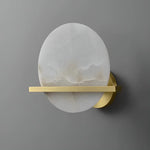 Round Savion Alabaster Wall Lamp