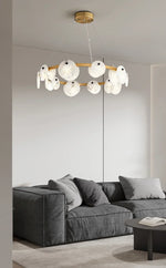 Round Trinidad Alabaster Chandelier — image 9