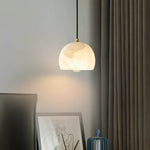 Semicircular Alabaster Pendant Light — image 3
