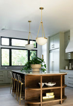 Semicircular Istar Alabaster Chandelier — image 4