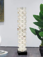Stacked Alabaster Squares Floor Lamp — image 6