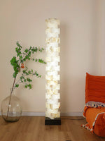 Stacked Alabaster Squares Floor Lamp — image 12