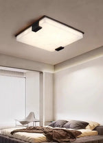 Stylish Black Square Alabaster Ceiling Light — image 6